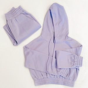 SHEIN | Cropped Hoodie & Sweatpants